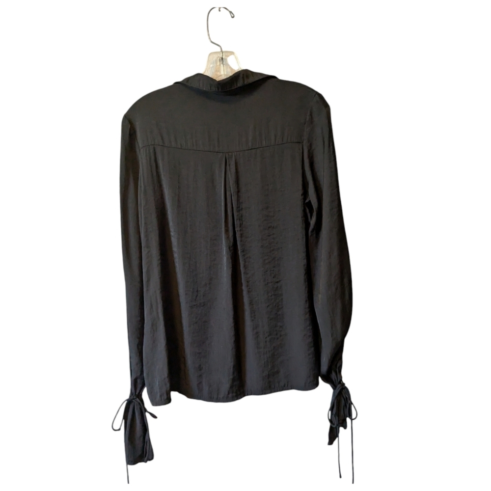 Princess Polly Women's Blouse Top Flared Sleeves Button Down Ruffle Ties 4 S - Picture 2 of 9